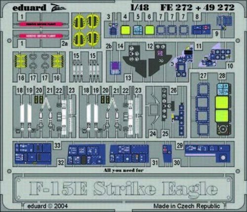 Eduard F-15E Strike Eagle Interior Set 1:48 (FE272)