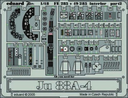 Eduard Ju 88A-4 interior 1:48 (FE285)