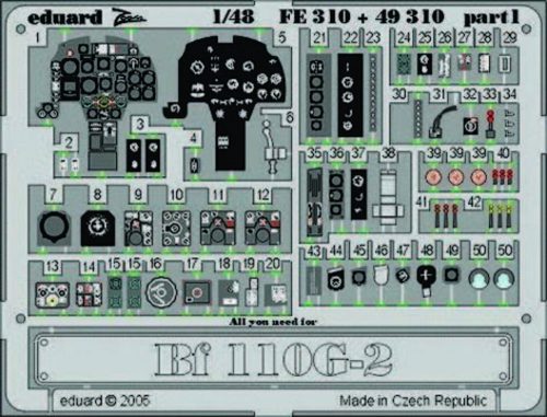 Eduard Bf 110G-2 für Revell/Monogram 1:48 (FE310)