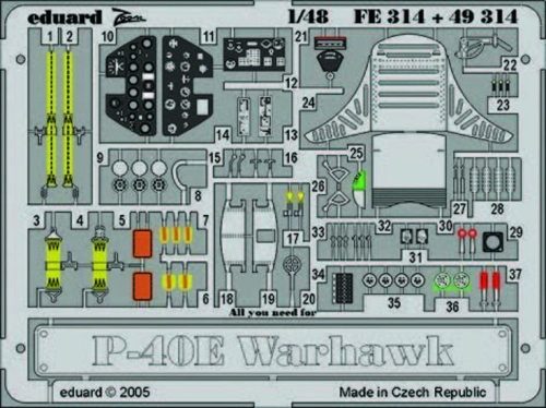 Eduard P-40E Warhawk 1:48 (FE314)