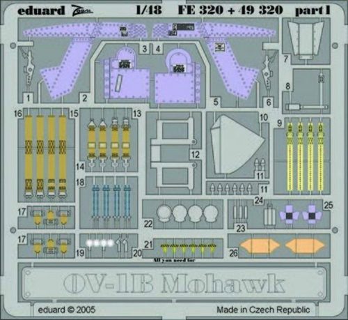 Eduard OV-1B Mohawk für Roden Bausatz 1:48 (FE320)