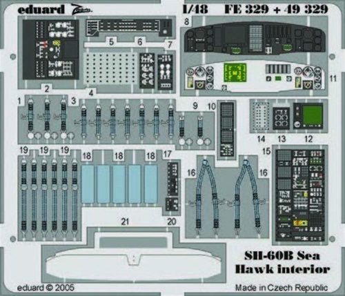 Eduard SH-60B Sea Hawk interior 1:48 (FE329)