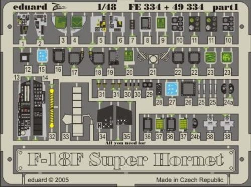 Eduard McDonnell Douglas F-18 F Super Hornet 1:48 (FE334)