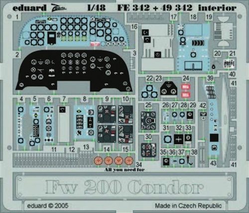 Eduard Fw 200 Condor interior 1:48 (FE342)