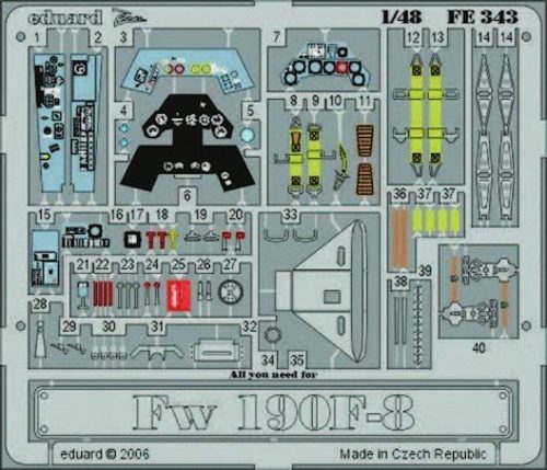 Eduard Fw 190F-8 Für Tamiya Bausatz 1:48 (FE343)