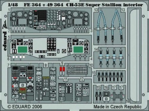 Eduard CH-53E Super Stallion interior für Academy/MRC-Bausatz 1:48 (FE364)