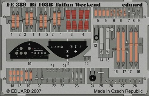 Eduard Bf 108B Taifun Weekend für Eduard Bausatz 1:48 (FE389)