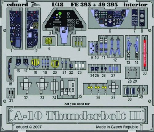 Eduard A-10 Thunderbolt II Interior 1:48 (FE395)