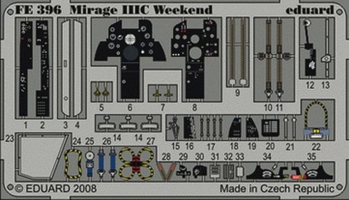 Eduard Mirage IIIC Weekend für Eduard Bausatz 1:48 (FE396)