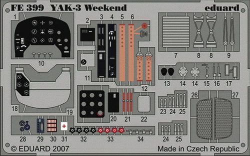 Eduard Yak-3 Weekend für Eduard Bausatz 1:48 (FE399)