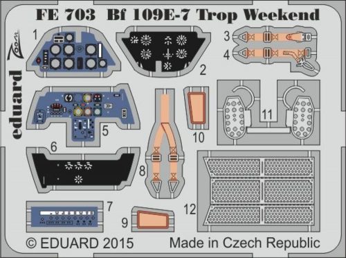 Eduard Bf 109E-7 Trop Weekend for Eduard 1:48 (FE703)