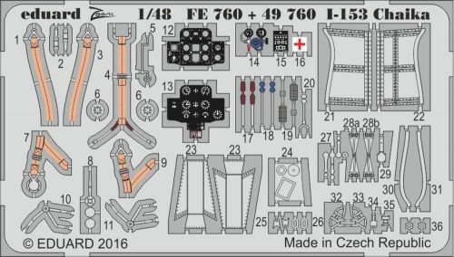 Eduard I-153 Chaika for ICM 1:48 (FE760)