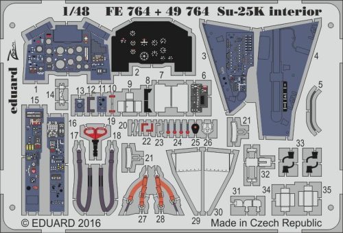 Eduard Su-25K interior for SMER 1:48 (FE764)