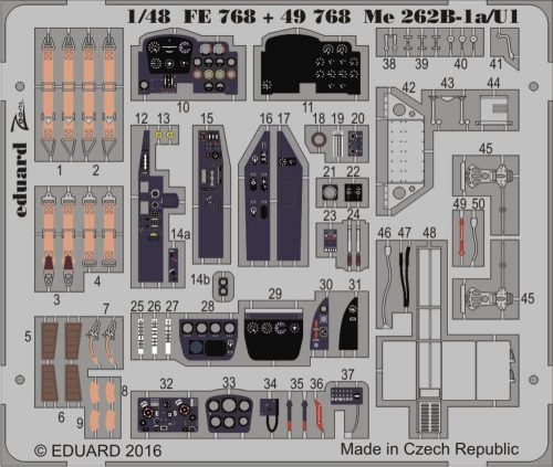 Eduard Me 262B-1a/U1 1:48 (FE768)