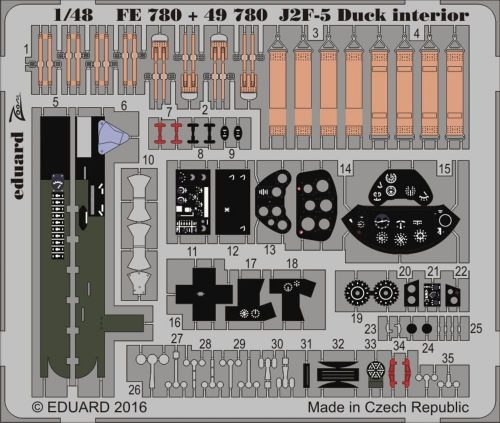 Eduard J2F-5 Duck interior for Merit 1:48 (FE780)