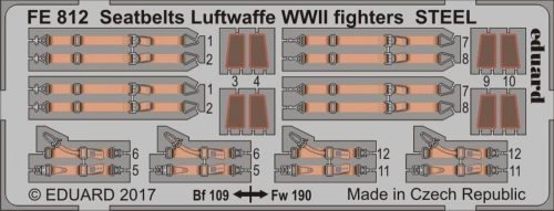 Eduard Seatbelts Luftwaffe WWII fighters STEEL 1:48 (FE812)