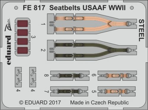 Eduard Seatbelts USAAF WWII STEEL 1:48 (FE817)