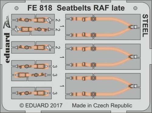 Eduard Seatbelts RAF late STEEL 1:48 (FE818)