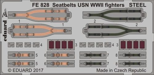 Eduard Seatbelts USN WWII fighters STEEL f.Reve 1:48 (FE828)