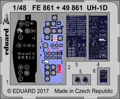 Eduard UH-1D for Kitty Hawk 1:48 (FE861)