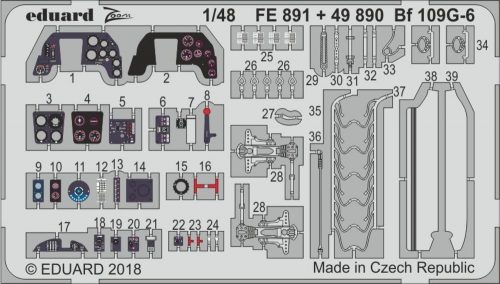 Eduard Bf 109G-6 for Tamiya 1:48 (FE891)