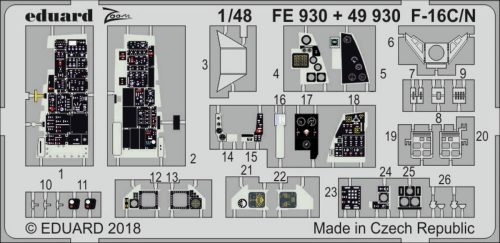 Eduard F-16C/N for Tamiya 1:48 (FE930)