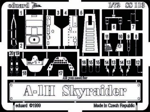 Eduard A-1H Skyraider 1:72 (SS113)