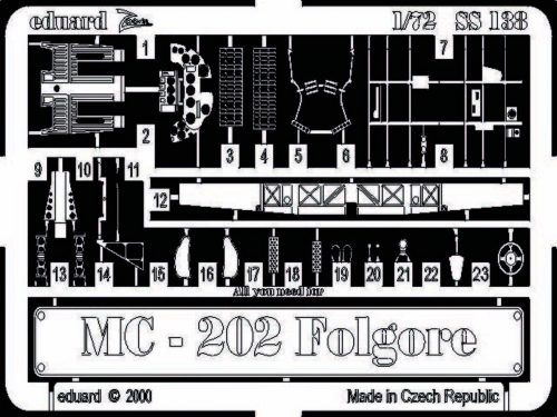 Eduard MC-202 Folgore 1:72 (SS138)