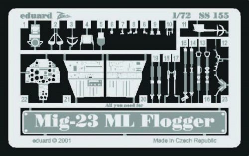 Eduard MiG-23 ML Flogger 1:72 (SS155)