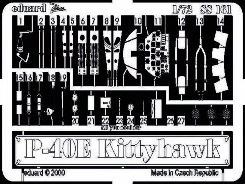 Eduard P-40E Kittyhawk 1:72 (SS161)