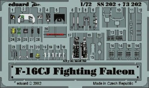 Eduard F-16CJ Fighting Falcon 1:72 (SS202)