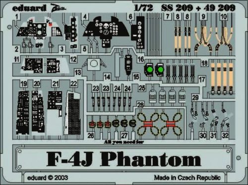 Eduard F-4J Phantom II 1:72 (SS209)