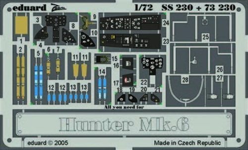 Eduard Hunter Mk.6 für Revell Bausatz 1:72 (SS230)