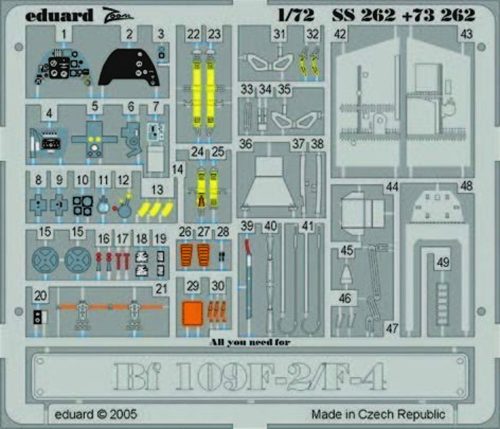 Eduard Bf 109F-2/F-4 1:72 (SS262)