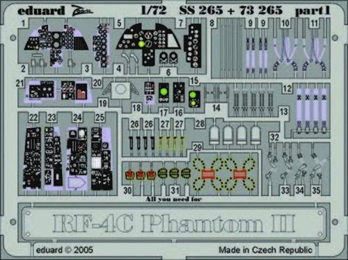 Eduard RF-4C Phantom II SS265 1:72 (SS265)