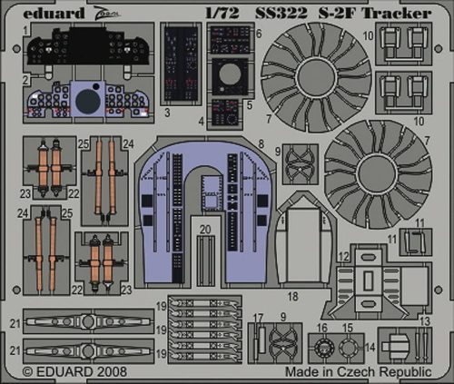 Eduard S-2F Für Hasegawa Bausatz 1:72 (SS322)