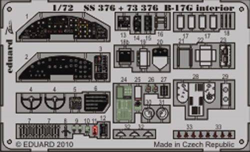 Eduard B-17G interior S.A. for Revell 1:72 (SS376)