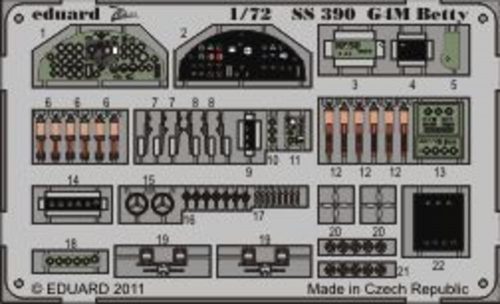 Eduard G4M Betty for Hasegawa 1:72 (SS390)