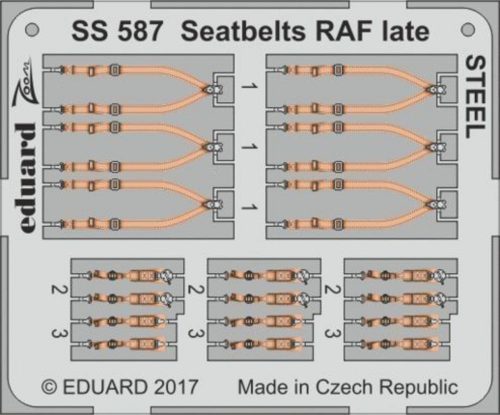 Eduard Seatbelts RAF late STEEL 1:72 (SS587)