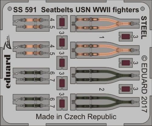 Eduard Seatbelts USN WWII fighters STEEL 1:72 (SS591)