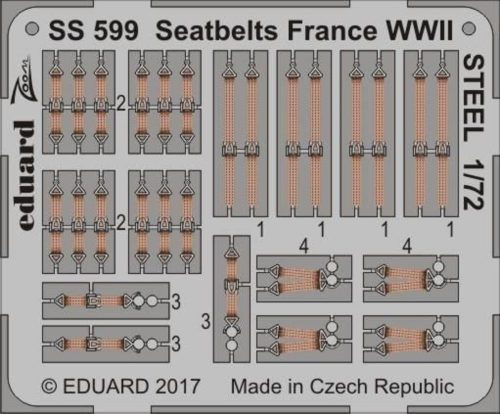 Eduard Seatbelts France WWII STEEL 1:72 (SS599)