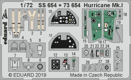 Eduard Hurricane Mk.I for Arma Hobby 1:72 (SS654)