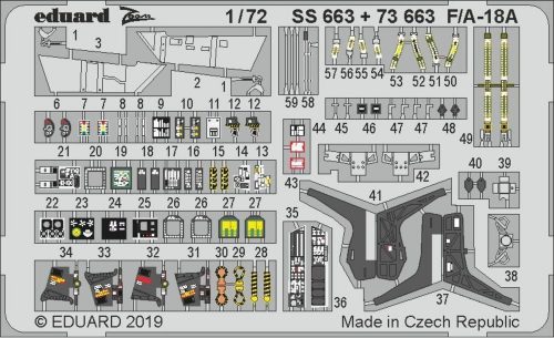 Eduard F/A-18A for Academy 1:72 (SS663)