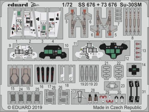 Eduard Su-30SM for Zvezda 1:72 (SS676)