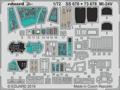 Eduard Mi-24V for Zvezda 1:72 (SS678)