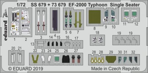 Eduard EF-2000 Typhoon Single Seater for Revell 1:72 (SS679)