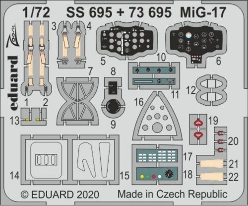 Eduard MiG-17 for Airfix 1:72 (SS695)