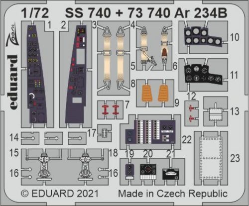 Eduard Ar 234B 1/72 for DRAGON 1:72 (SS740)