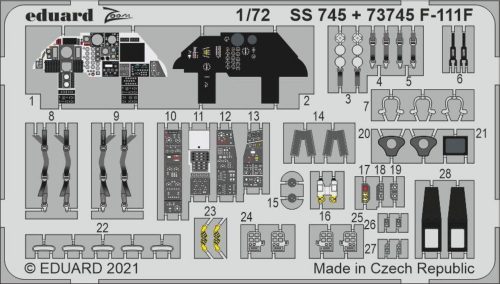 Eduard F-111F 1/72 for HASEGAWA / HOBBY 2000 1:72 (SS745)