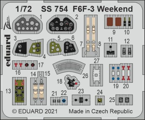 Eduard F6F-3 Weekend 1/72 EDUARD 1:72 (SS754)